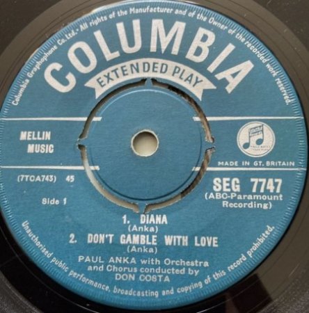 PAUL ANKA - Seine EPs weltweit