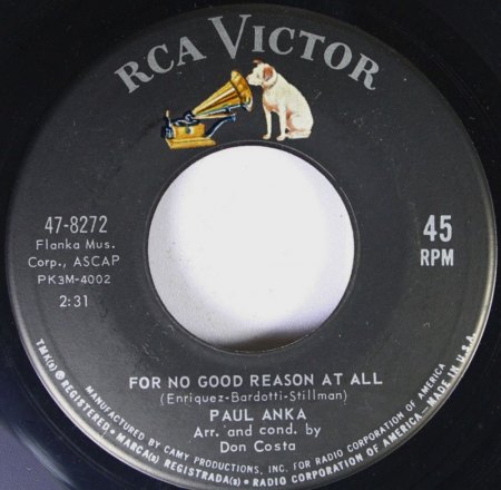 PAUL ANKA - seine Singles