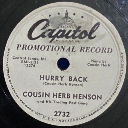 (Cousin) HERBERT HENSON / HERB HENSON