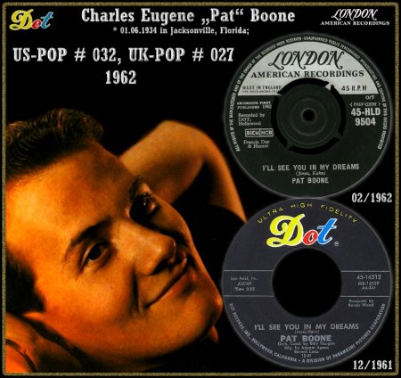 PAT BOONE - HOT 100 VON 1962