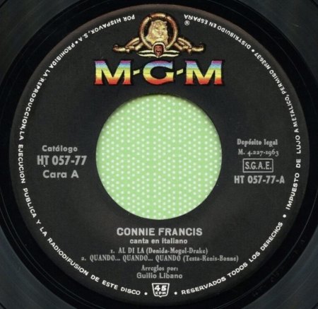 CONNIE FRANCIS EP's