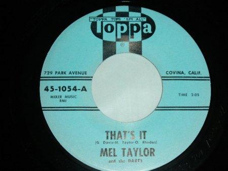 MEL TAYLOR, ab 1962 Drummer der Ventures