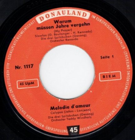 Die 3 SPITZBUAM machten auch kommerzielle Schlager