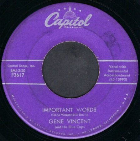 GENE VINCENT - 45 RPM