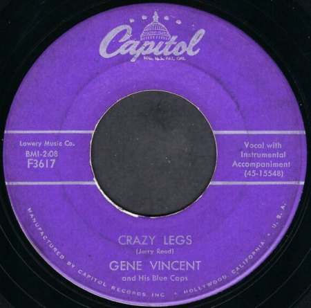 GENE VINCENT - 45 RPM