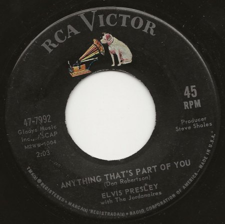 RCA 47-7992 Elvis - Good Luck Charm