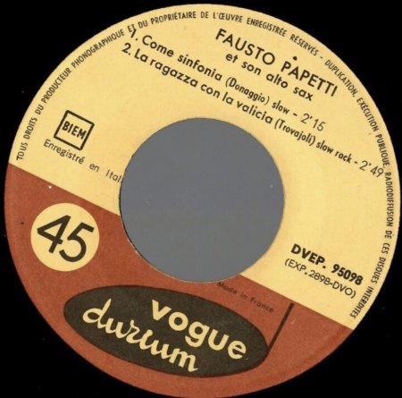 FAUSTO PAPETTI - das Saxofon aus Italien