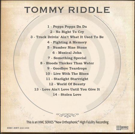 TOMMY RIDDLE