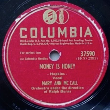 MARY ANN McCALL
