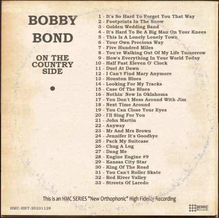 BOBBY BOND
