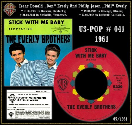 EVERLY BROTHERS - HOT 100 - 1961