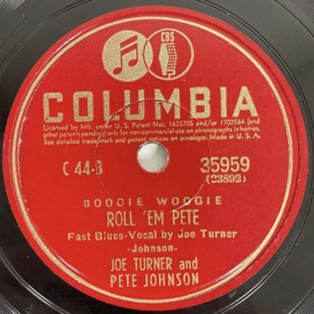 Joe Turner's US-Singles und Kurz-Bio