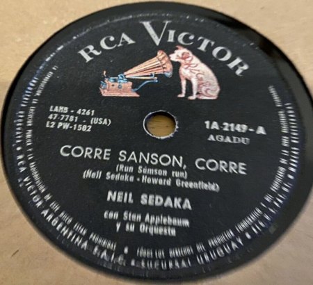 Neil Sedaka auf Schellack