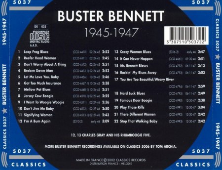 BUSTER BENNETT