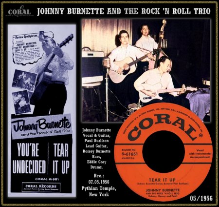 JOHNNY BURNETTE - Kurz-Bio & Single-Disco