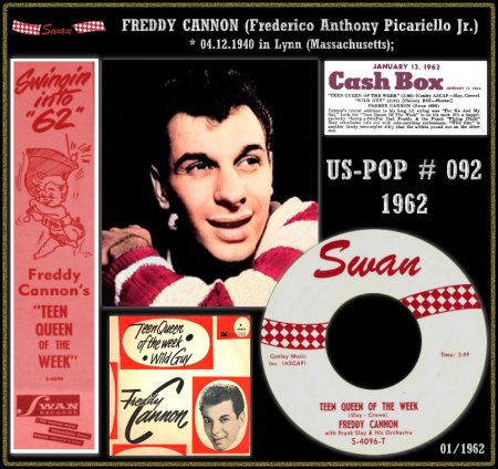 FREDDY CANNON - HOT 100 - 1962