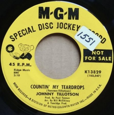 Johnny Tillotson auf MGM