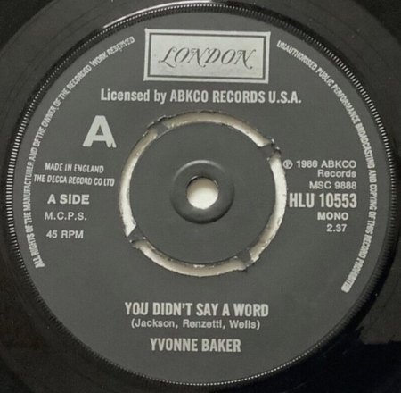 YVONNE BAKER