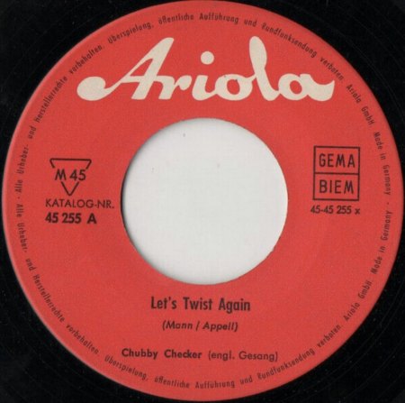 CHUBBY CHECKER auf Ariola