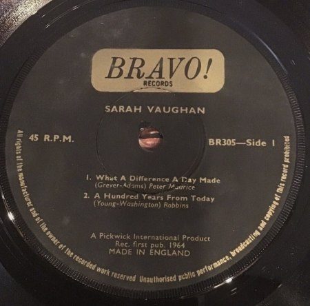 SARAH VAUGHAN