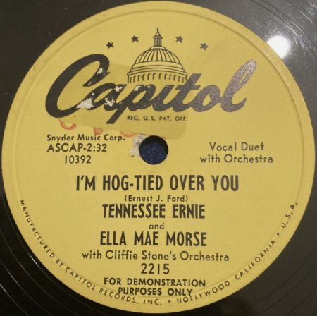 TENNESSEE ERNIE FORD (Bio, Disco etc.)