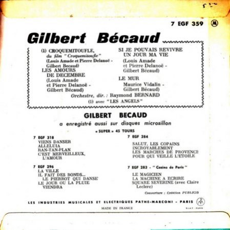 GILBERT BECAUD