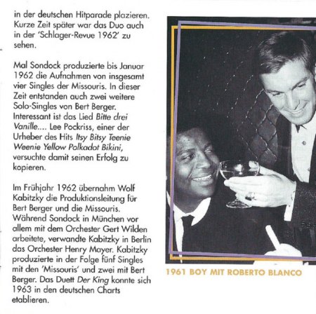 BOY BERGER / BERT BERGER