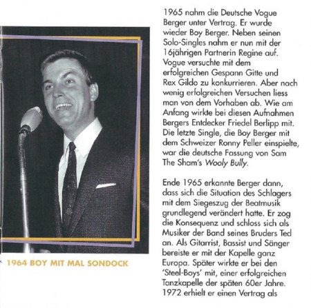 BOY BERGER / BERT BERGER