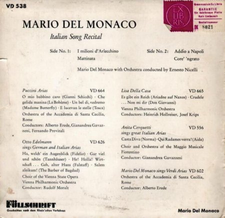 MARIO DEL MONACO