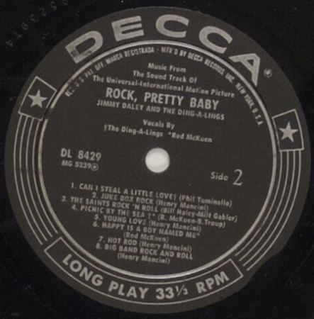 JIMMY DALEY and the Ding a Lings D-Brunswick LP