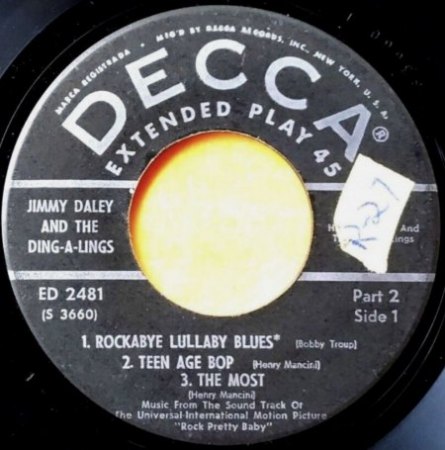 JIMMY DALEY and the Ding a Lings D-Brunswick LP