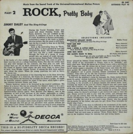 JIMMY DALEY and the Ding a Lings D-Brunswick LP