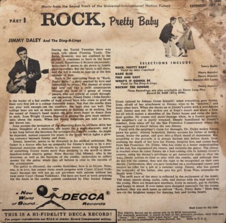 JIMMY DALEY and the Ding a Lings D-Brunswick LP