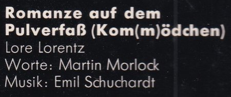 LORE LORENTZ (ursprünglich "DYNAMIT - Rätsel")