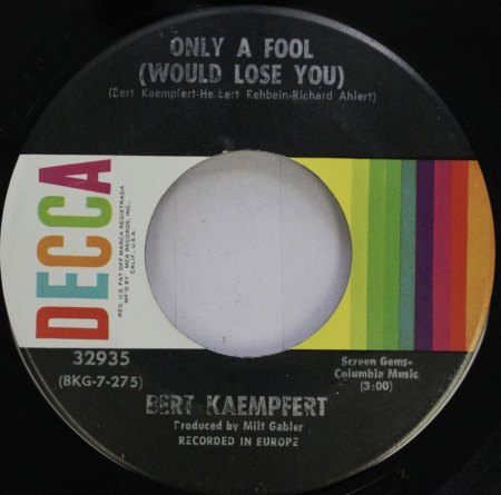 BERT KAEMPFERT - SINGLE DISCOGRAPHY