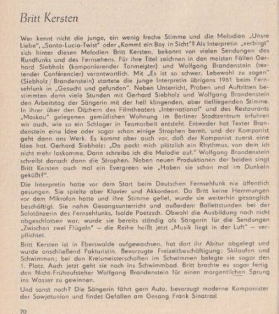 Schlager Sterne 1966 Made in the GDR