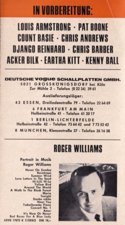 Vogue LP-Serie "Portrait in Musik"