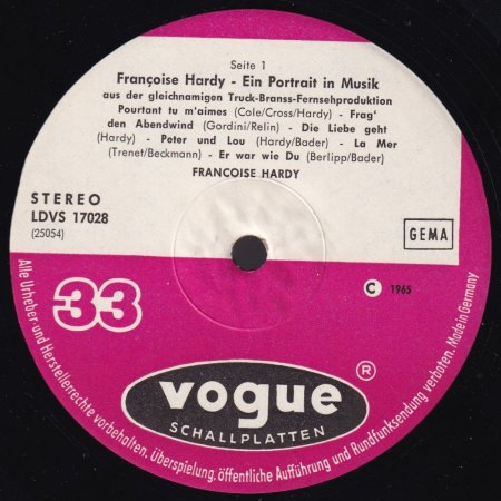 Vogue LP-Serie "Portrait in Musik"