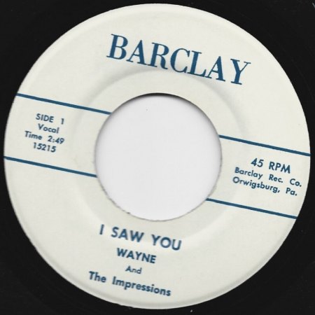 WAYNE AND THE IMPRESSIONS
