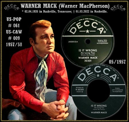 WARNER MACK Rockabilly/R+R auf Polydor 1958