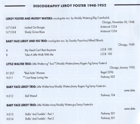 LEROY FOSTER (Baby Face Leroy, Baby Face)