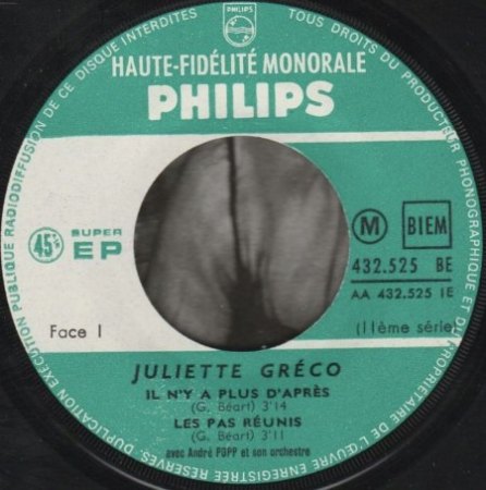 JULIETTE GRECO  (1927 - 2020)