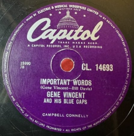 Gene Vincent - 78rpm