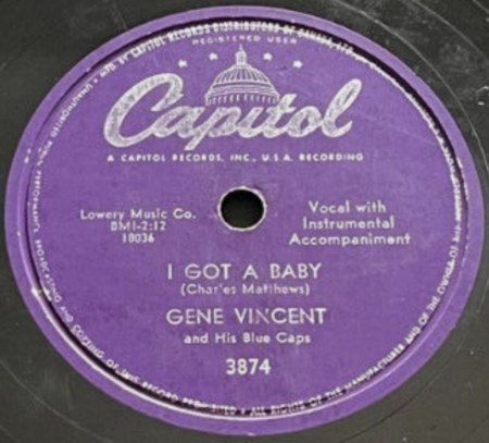Gene Vincent - 78rpm