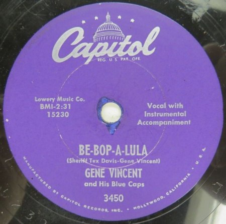 Gene Vincent - 78rpm