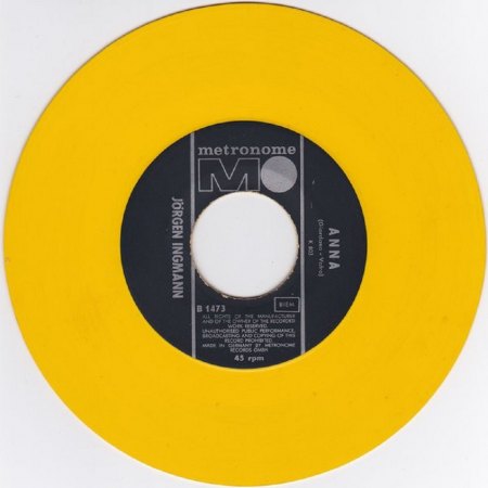 Jörgen Ingmann - HIGH NOON deutsche Metronome GELBES VINYL !