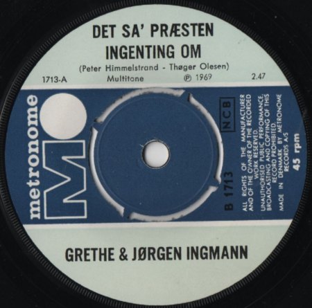 GRETHE INGMANN - Ehefrau von 1956-1975