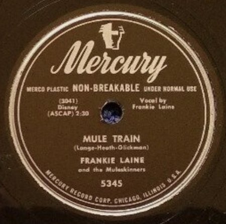 FRANKIE LAINE - ein paar Schellacks...