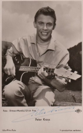 PETER KRAUS - Post- & Autogrammkarten