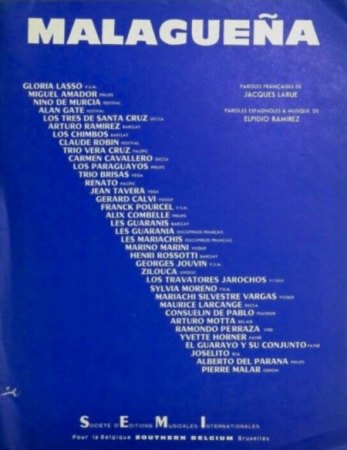 MALAGUENA (LA MALAGUENA, MALAGUENA SALEROSA)